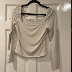 Seamless white long sleeve